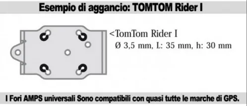 Supporto base manubrio per GPS con QUICK-LOCK specifico - Kawasaki Z1000 Sx / Ninja SX